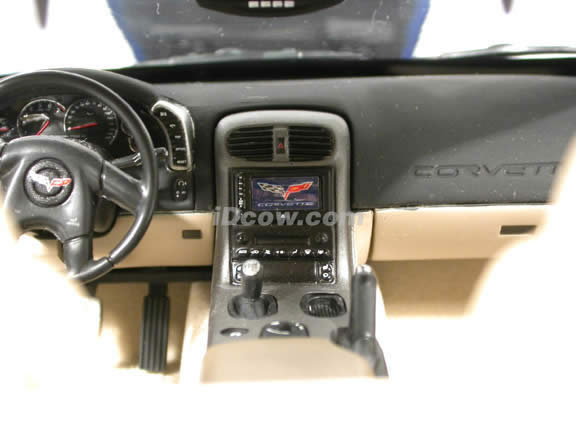 2005 Chevrolet Corvette C6 Coupe diecast model car 1:12 scale die cast by Hot Wheels - Blue