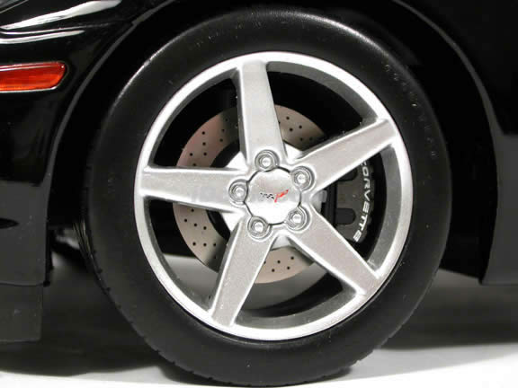 2005 Chevrolet Corvette C6 Coupe diecast model car 1:12 scale die cast by Hot Wheels - Black