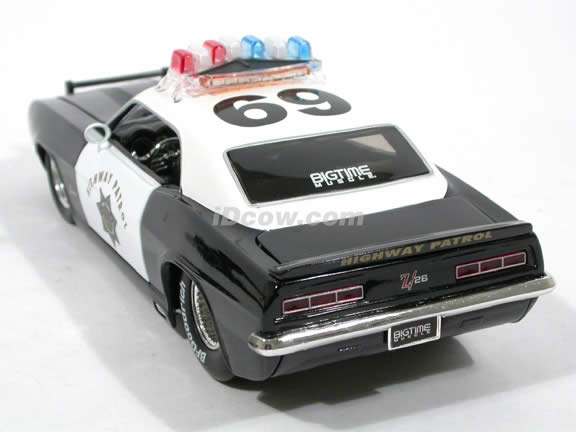 1969 Chevy Camaro Police diecast model car 1:24 scale die cast by Jada Toys - 91397