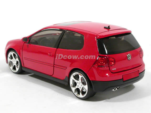 2007 Volkswagen Golf GTI diecast model car 1:24 scale MK5 by Jada Toys - Red 91544