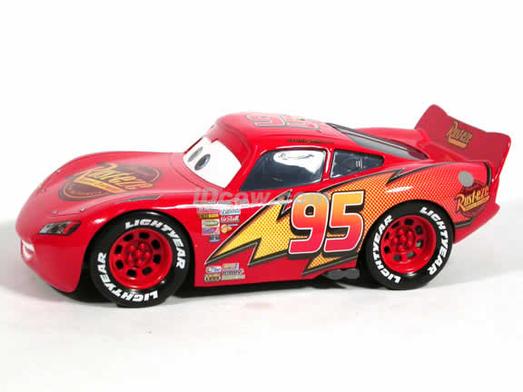 2006 Disney Pixar Cars Lightning McQueen diecast model car 1:24 scale die cast by Mattel - H7092