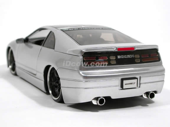 1990 Nissan 300ZX diecast model car 1:24 scale die cast by Jada Toys Option D - Silver 90619