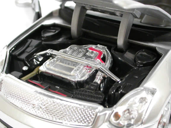 2005 Infiniti G35 diecast model car 1:24 scale die cast by Jada Toys - Silver 53007