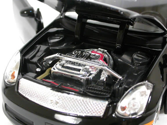 2005 Infiniti G35 diecast model car 1:24 scale die cast by Jada Toys - Black 53007