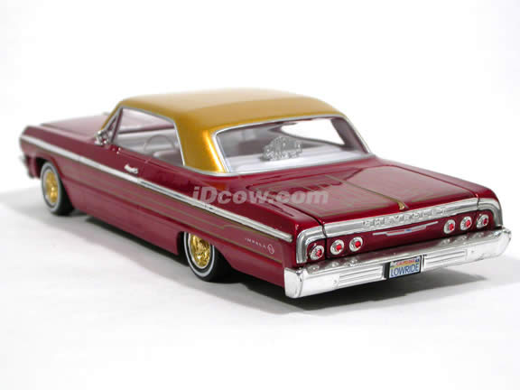 1964 Chevy Impala SS Hardtop diecast model car 1:25 scale by Revell - Lowrider Red 4969