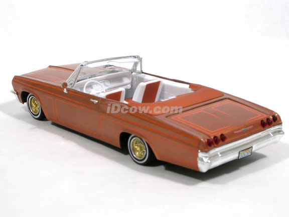 1965 Chevy Impala SS Convertible diecast model car 1:25 scale by Revell - Lowrider Copper 4970