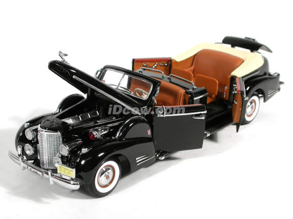 1938 Cadillac V-16 Presidential Limo diecast model car 1:24 scale die cast by Yat Ming