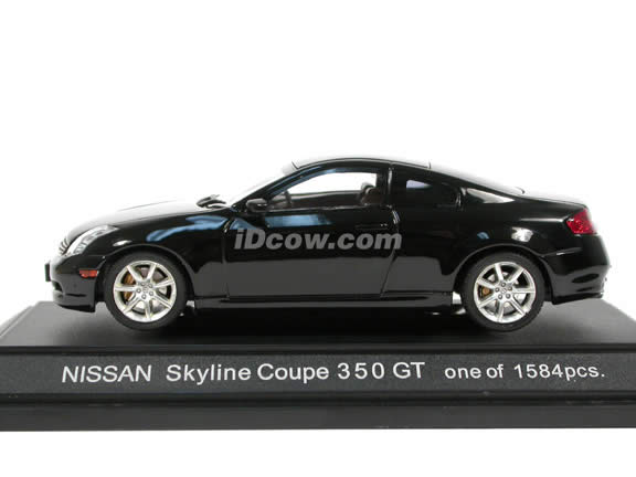 2004 Nissan Skyline Coupe 350 GT (Infiniti G35 Coupe) diecast model car 1:43 scale die cast by Ebbro - Black