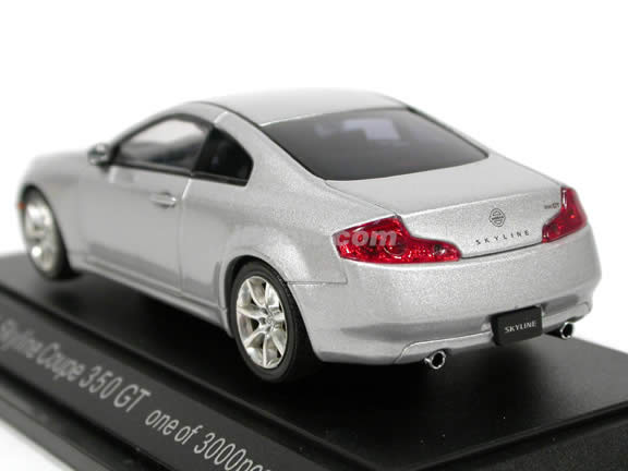 2004 Nissan Skyline Coupe 350 GT (Infiniti G35 Coupe) diecast model car 1:43 scale die cast by Ebbro - Silver