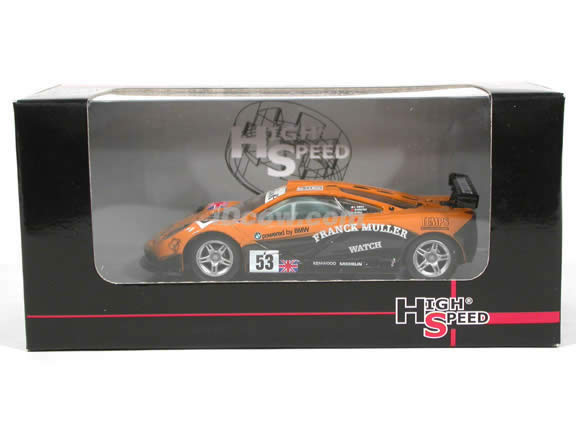 1995 McLaren F1 GTR #53 diecast model car 1:43 scale die cast by High Speed