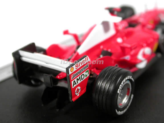 2004 Ferrari Formula One F1 Michael Schumacher diecast model car 1:43 scale die cast by Hot Wheels