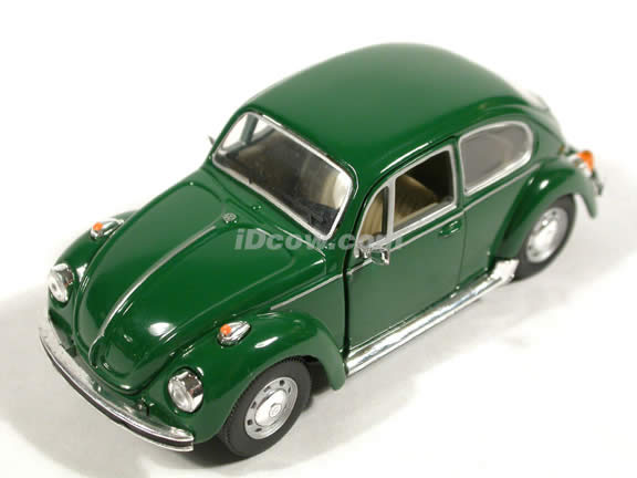 1970 Volkswagen Beetle diecast model car 1:43 scale die cast by Hongwell - Green