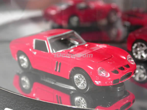 2003 Ferrari Enzo and 1962 Ferrari GTO diecast model cars 1:64 scale diecast by Hot Wheels - Red Limited Edition