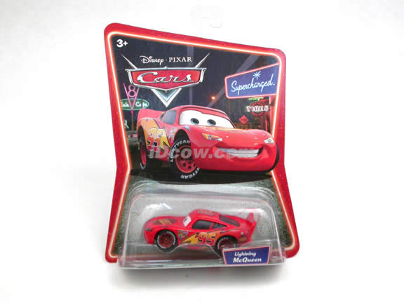 2006 Disney Pixar Cars McQueen diecast model car 1:64 scale diecast by Mattel - Regular