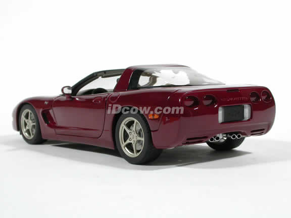 2003 Chevrolet Corvette 50th Anniversary diecast model car 1:18 scale by AUTOart - Maroon