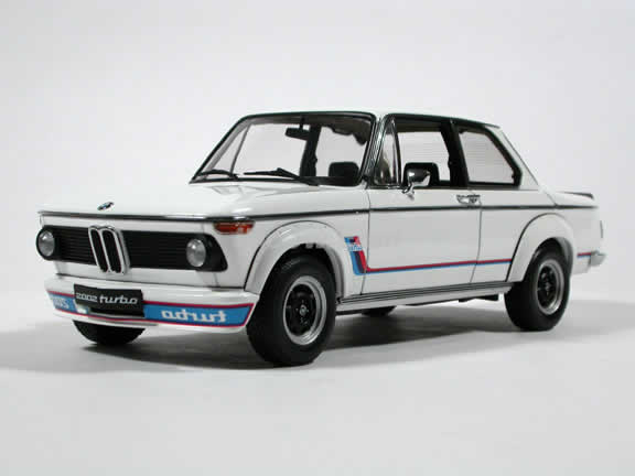 1971 BMW 2002 Turbo diecast model car 1:18 scale by AUTOart - White