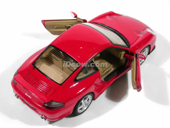2002 Porsche 911 Turbo diecast model car 1:18 scale by AUTOart - Red