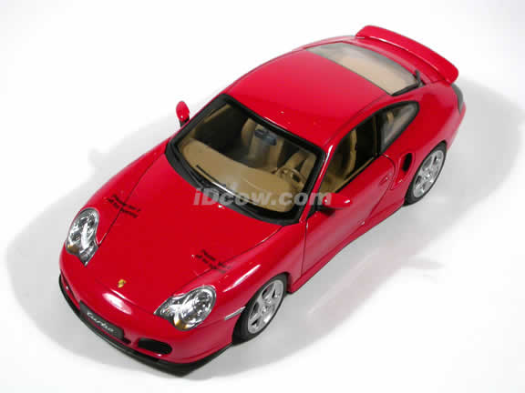 2002 Porsche 911 Turbo diecast model car 1:18 scale by AUTOart - Red