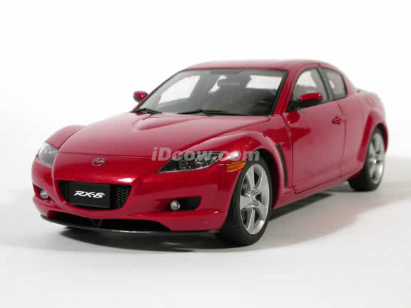 2003 Mazda RX-8 diecast model car 1:18 scale by AUTOart Die Cast - Metallic Red LHD