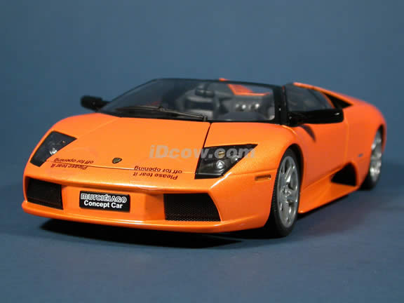 Lamborghini Murcielago Barchetta Concept diecast model car 1:18 scale die cast by AUTOart - Orange