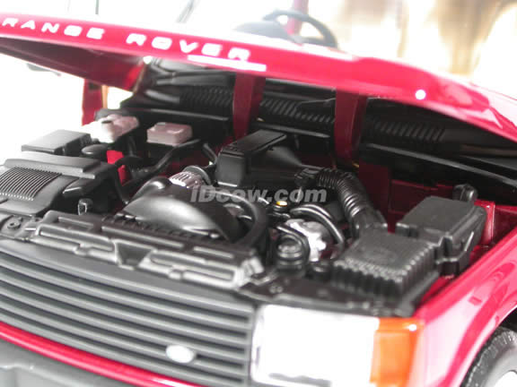 1999 Land Rover Range Rover 4.6 HSE diecast model car 1:18 scale die cast by AUTOart - Red RHD