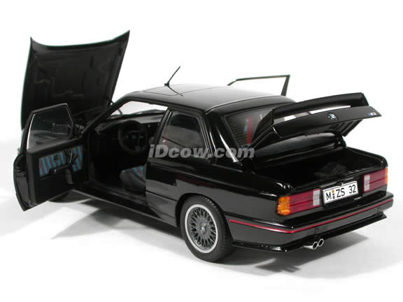 1990 BMW M3 diecast model car 1:18 scale Sport Evolution by AUTOart - Black