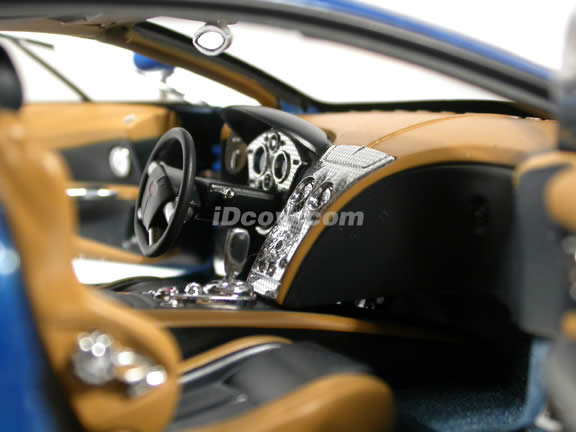 1999 Bugatti EB 18.3 Chiron diecast model car 1:18 scale die cast by AUTOart - Blue Limited Production