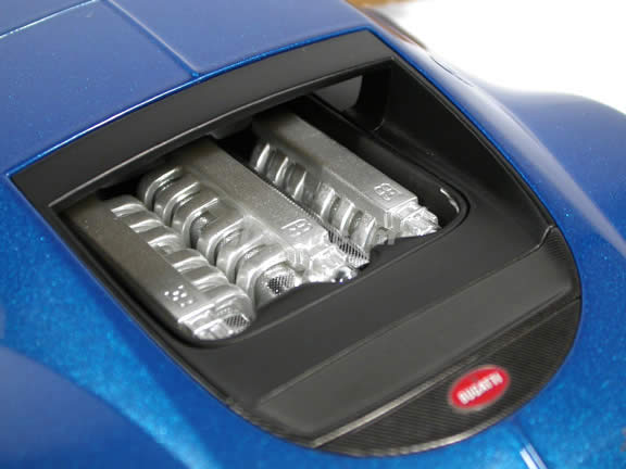 1999 Bugatti EB 18.3 Chiron diecast model car 1:18 scale die cast by AUTOart - Blue Limited Production
