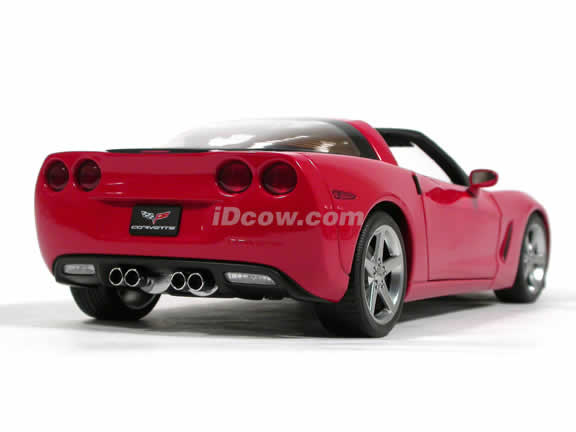 2005 Chevrolet Corvette diecast model car 1:18 scale C6 by AUTOart - Red 71226