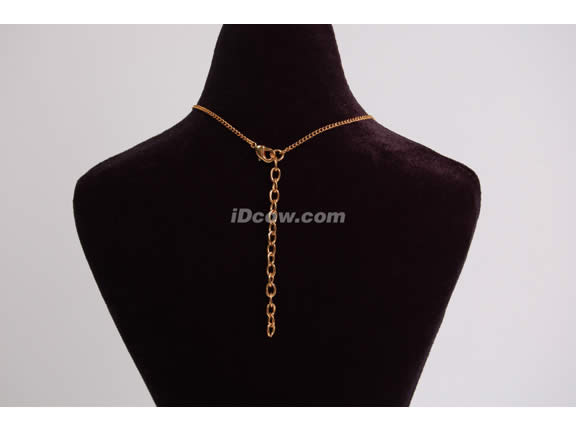 Charm cluster with chain fringe Necklace