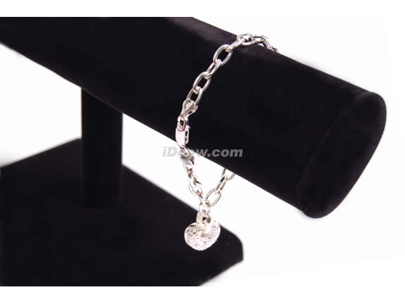 Sterling Silver Heart Charm Bracelet