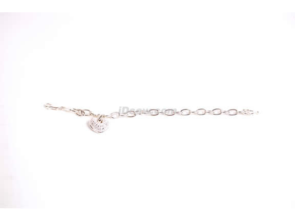 Sterling Silver Heart Charm Bracelet