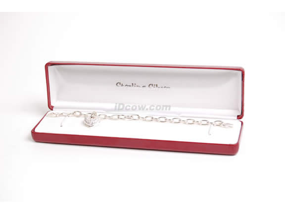 Sterling Silver Heart Charm Bracelet