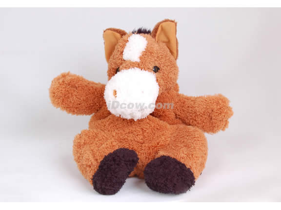 Posh Animal Rolling Backpack with Pony Plush - Hot Pink