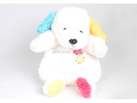Posh Animal Rolling Backpack with Puppy Plush - Pink