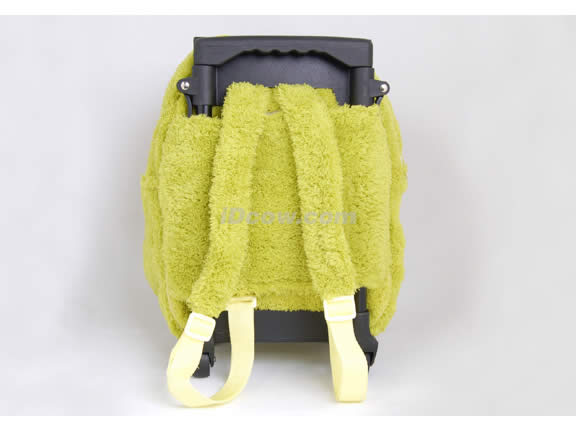 Posh Animal Rolling Backpack with Pony Plush - Green