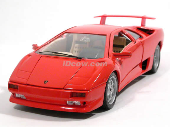 1994 Lamborghini Diablo diecast model car 1:18 scale die cast by Bburago - Orange 12042