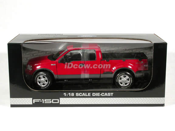 2004 Ford F-150 FX4 Pick Up Truck model diecast truck 1:18 die cast by Beanstalk Group - Red