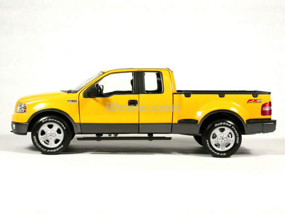 2004 Ford F-150 FX4 Pick Up Truck model diecast truck 1:18 die cast by Beanstalk Group - Yellow