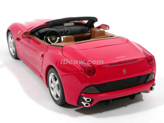 2009 Ferrari California diecast model car 1:18 die cast by Hot Wheels Elite - Red Elite