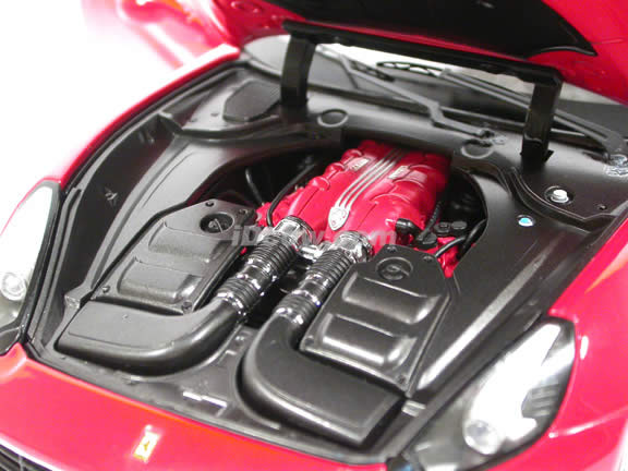 2009 Ferrari California diecast model car 1:18 die cast by Hot Wheels Elite - Red Elite