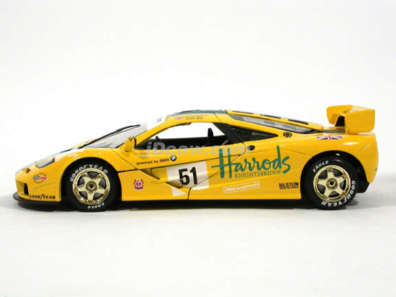 1995 McLaren F1 GTR diecast model car 1:18 scale Harrods #51 by Guiloy - 67502
