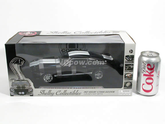 1967 Ford Mustang Shelby GT500E Eleanor diecast model car 1:18 scale die cast by Shelby Collectibles - Black