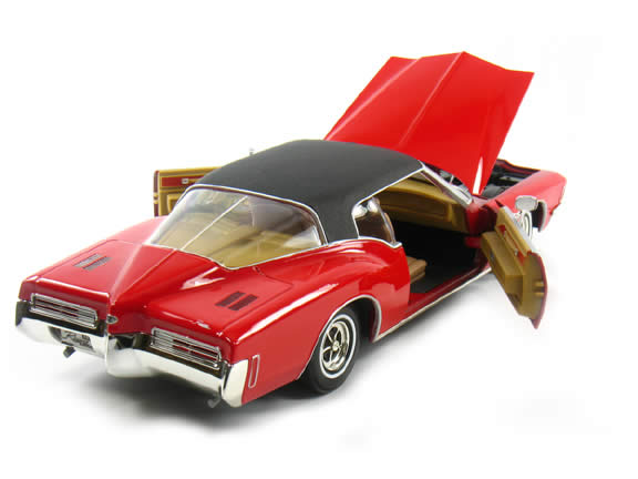 1971 Buick Riviera diecast model car 1:18 scale die cast by Yat Ming - Red 92558