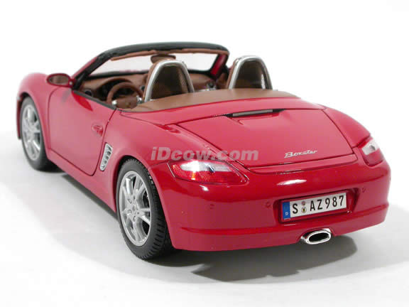 2005 Porsche Boxster diecast model car 1:18 scale die cast by Maisto - Red