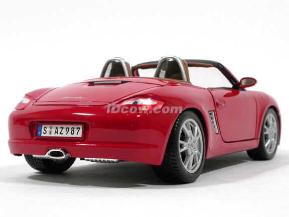 2005 Porsche Boxster diecast model car 1:18 scale die cast by Maisto - Red