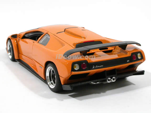 2000 Lamborghini Diablo GT diecast model car 1:18 scale die cast by Motor Max - Orange