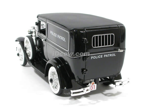 1931 Ford Panel Car Police Car diecast model car 1:18 scale die cast by Signature Models - Black
