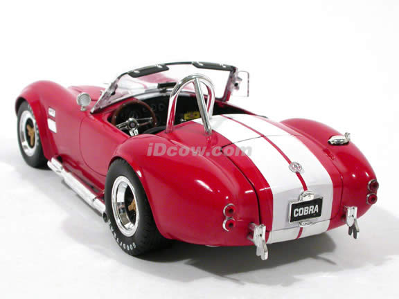 1965 Shelby Cobra 427 S/C diecast model car 1:18 scale die cast by Shelby Collectibles - Red