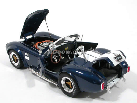 1965 Shelby Cobra 427 S/C diecast model car 1:18 scale die cast by Shelby Collectibles - Blue